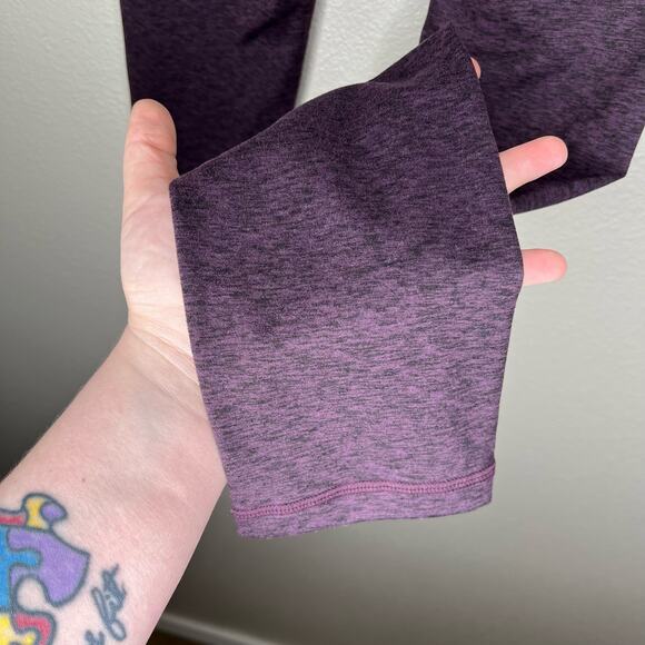 ZYIA ACTIVE 7/8 Leggings Heathered Plum Size 6-8 - Picture 8 of 10